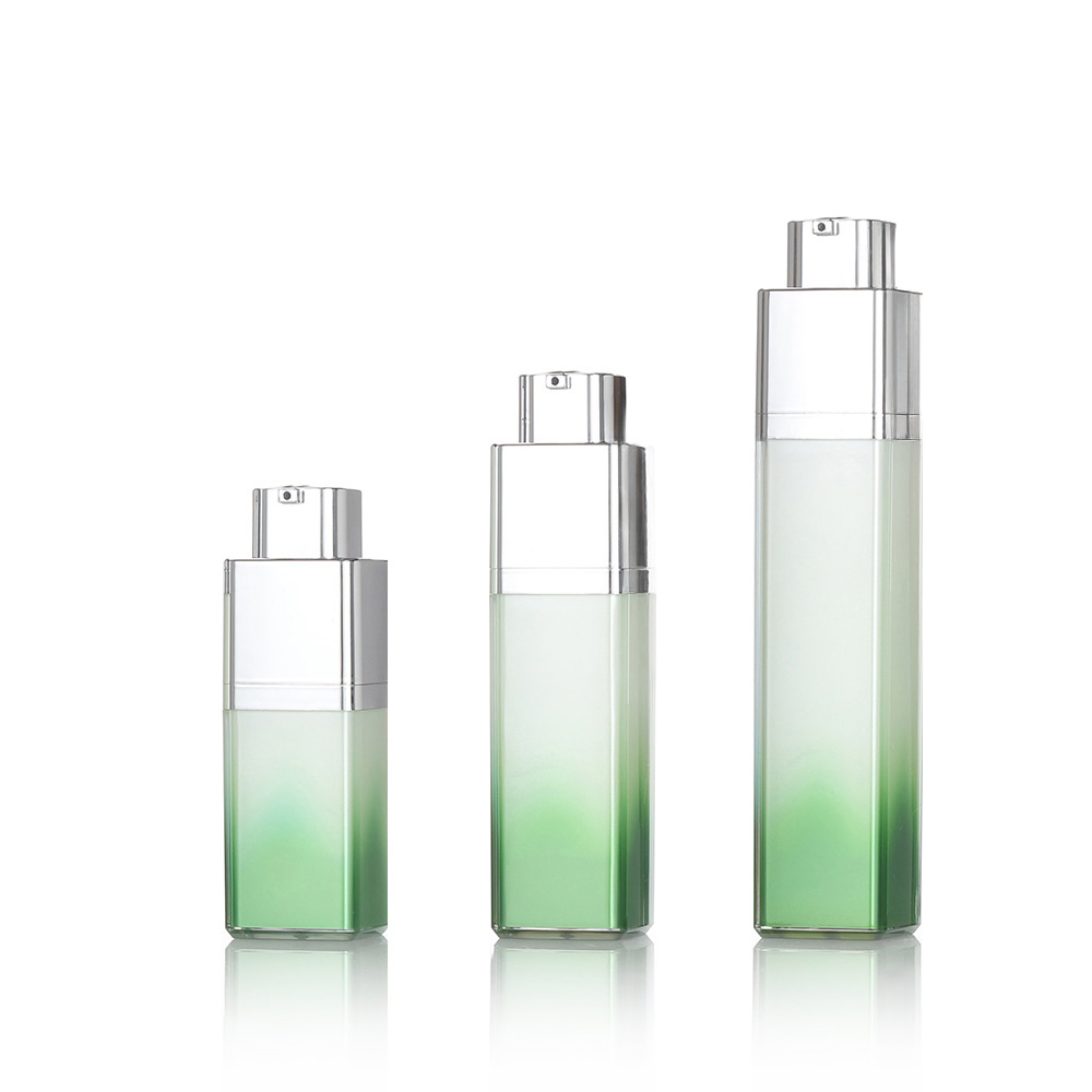 Square 15ml 30ml 50ml Lotion Airless Pump Bottle