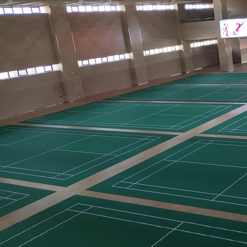 Tapete de badminton interno em PVC / piso de quadra de badminton