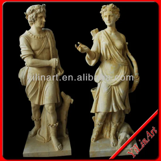 Ancient Greece statue, Marble Roman Statue For Man And Lady (YL-R739)