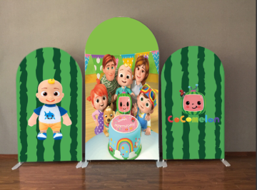 cocomelon wall backdrop cover for parties