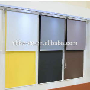 Manufacture Ulike OEM High Quality 100% Polyester indoor and outdoor blackout roller blind fabric