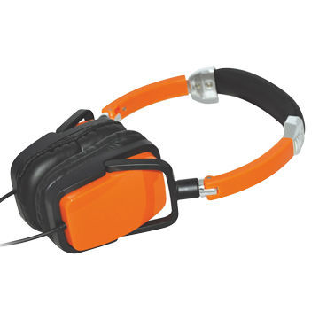 Foldable Stereo Headphone for MP3 Players, Adjustable Leather Headband, Colorful Design