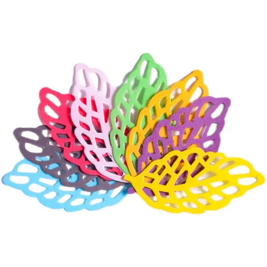 Colorful Edible Glutinous Rice Paper Leaves for Cake Decorating