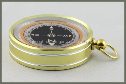 Minghao OEM Outdoor Silva Vintage Magnetic Gold Compass