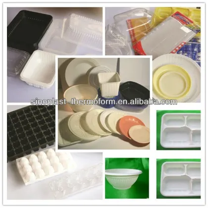 Thermoplastic Sheet PVC PET Vacuum Forming Trays Production Machines / Thermoforming Machine