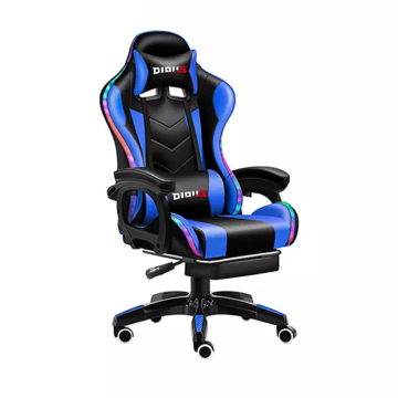 Ergonomic Leather PC Gaming Chair: Reclining Swivel Racing Office Gamer Chair