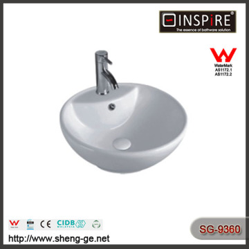 SG-9360 China supplier ceramic bathroom single hole washing basin