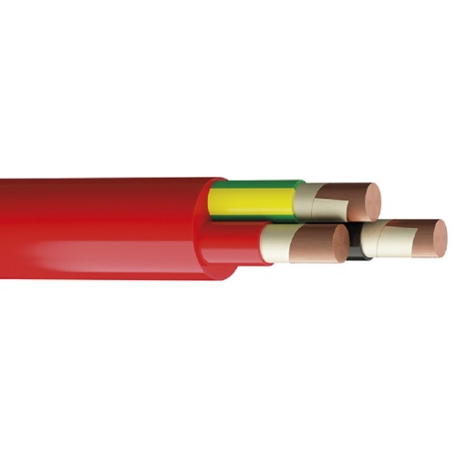 180 minuten Brandkabel 0.75mm rood 2x0.75