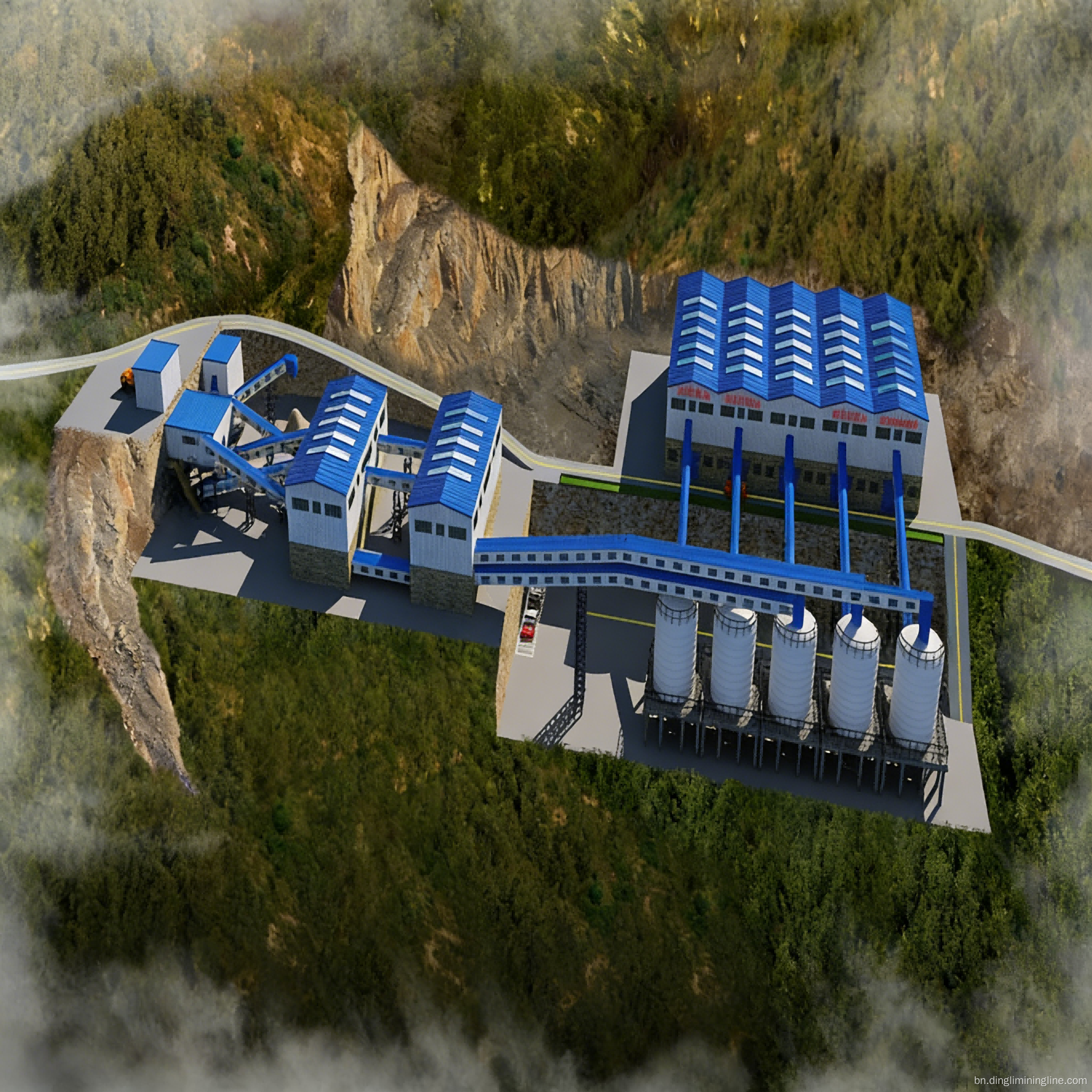 2000 TPH চুনাপাথর উৎপাদন লাইন