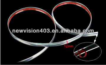 BUMPER AIR VENT GRILLE SWITCH RIM MOULDING 12MM*15M CHROME TRIM STRIP