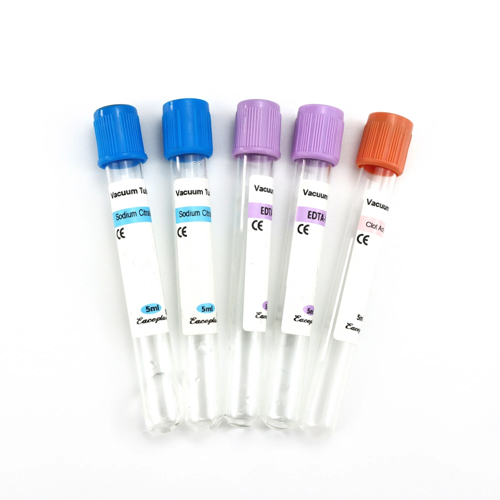 Заводская одноразовая вакуумная система сбора крови для диагностики Vacutainers Test Tube с ISO