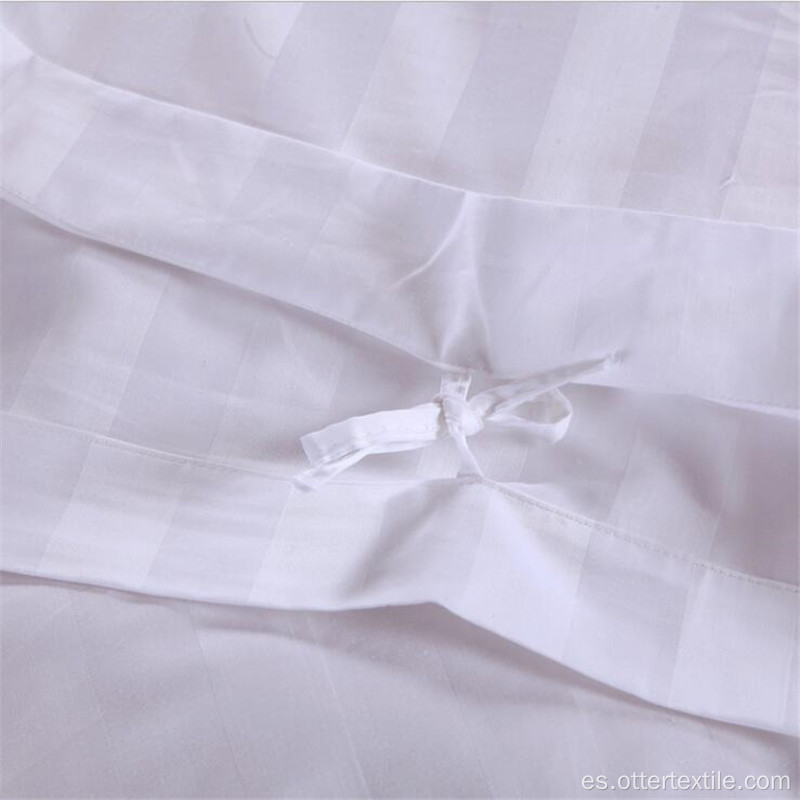 Tela blanca 100% de la sábana del algodón para el hotel