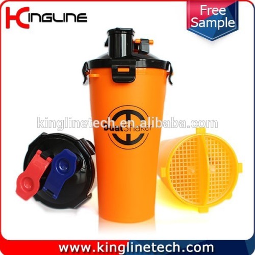 Latest Design 700ml gym needs shaker bottle BPA free OEM (KL-7015)