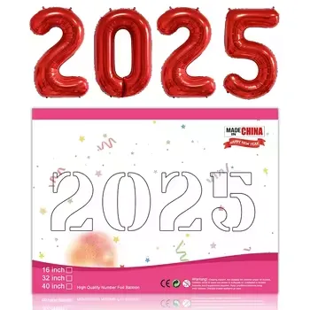 Aluminum Foil Number Balloons for Birthday Party Decorations