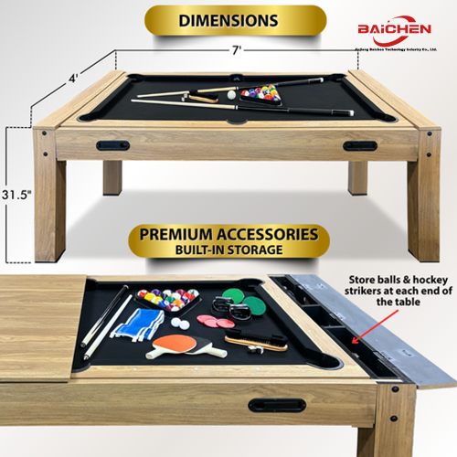 Ev Eğlencesi için Döner Bilardo Masası