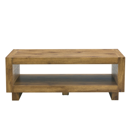 Modern Solid Wood Coffee Table with Storage