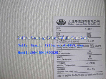 Polyester multifilament filter cloth