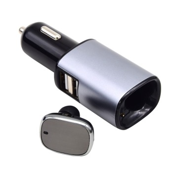 TMD 2016 New Premium Aluminum 2.1A Universal Dual Port USB Car Charger with Life Hammer Function for Apple and Android Devices