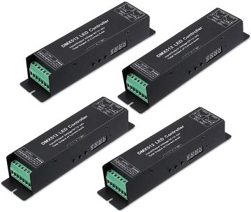 DMX512 4CH RGBW 5050 स्ट्रिप लाइट कंट्रोलर