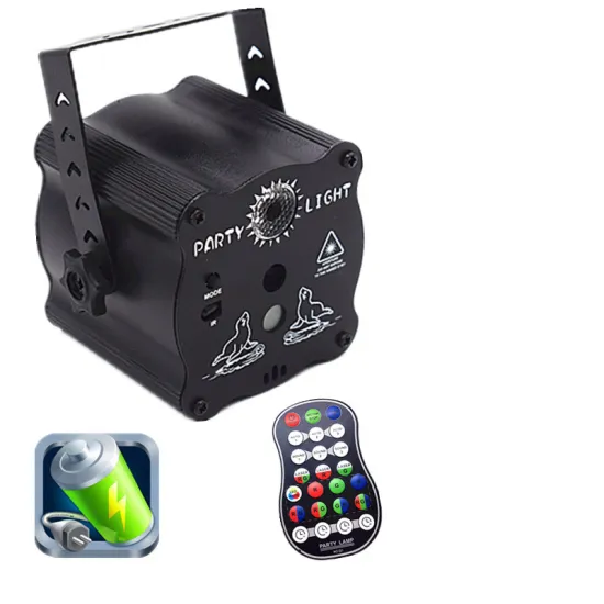 2-Hole Laser DJ Strobe Light | Stage Light, Disco Party Lights, KTV Projector with Colorful Effects for Bars and Clubs