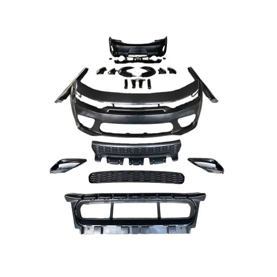 High-Quality SRT-Style PP ABS Car Bumper Body Kit for Dodge Charger 2015+ Hellcat Widebody