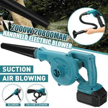 2 In 1 Cordless Electric Air Blower & Suction Handheld Leaf Computer Dust Collector Cleaner Power Tool For Makita 18V Battery