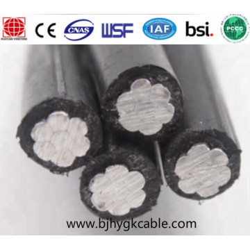 Cable eléctrico de aluminio de PVC de aislamiento de PVC de 1000 V Cables eléctricos