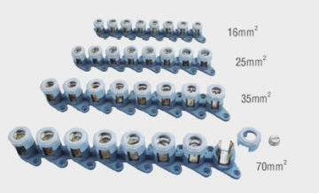 Din Rail 8 X 1 Way Terminal Block Connectors With Ce Certification 3a - 100a