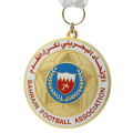 Medalhas de corrida de futebol de futebol gravado