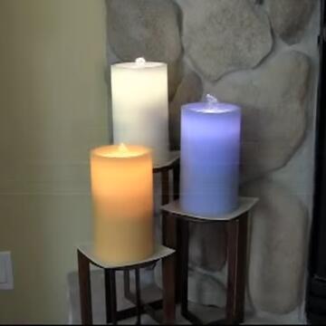 AquaFlame Flameless Candle Fountain with LED Lights