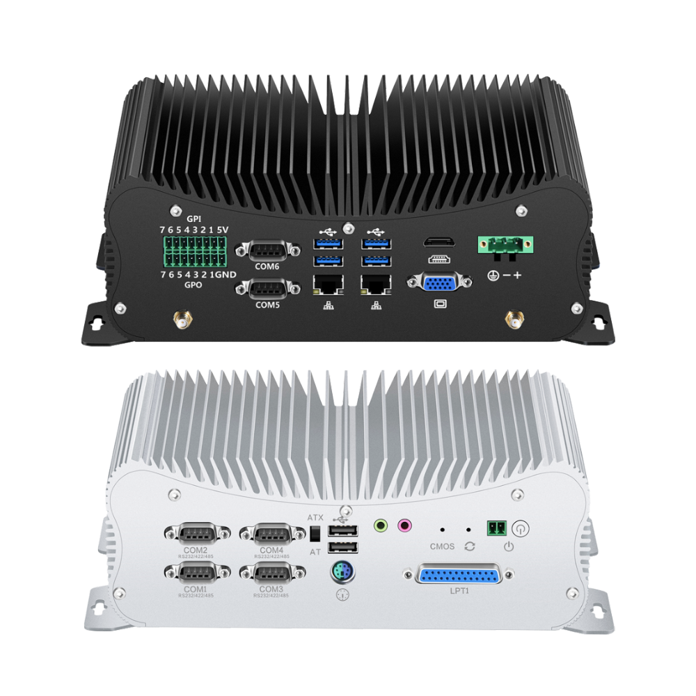 PC Industri Komputer Fanless W/RS232 RS485 GPIO 3G/4G