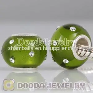 Swarovski Crystal Glass Beads Charms Fit European Style Jewelry Bracelet 