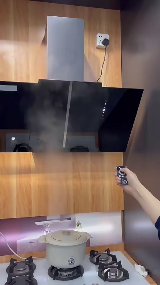 OEM New Style 900mm Tempered Glass Screen Touch Big Suction Power Kitchen Smoke Absorbing Aire Range Hood