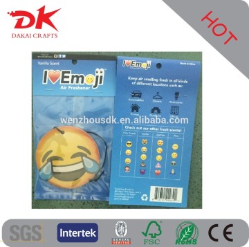promotional customized design car air freshener /custom paper air freshener/hanging air freshener