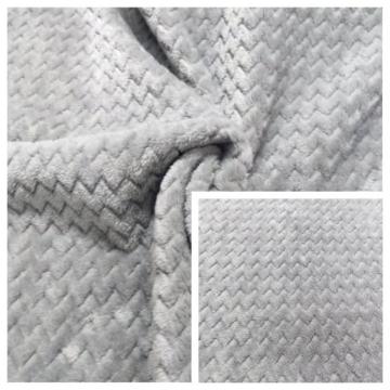 Dubbel sida flanell med linaspapp jacquard tyg