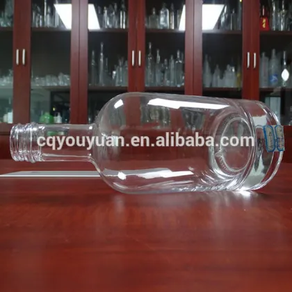 Round Crystal Vodka Absolut 750 ML Bottle Absolute Glass Bottle For Vodka