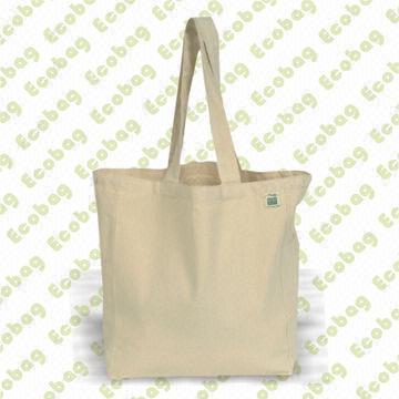 Organic Cotton Bag with Silkscreen Printing, Suitable for Shopping, Various Colors are Available