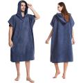 Microfiber Adult Hooded Surf Poncho Beach Toalha