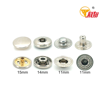 380# Patterned 4‑Part Brass Snap Fastener Set