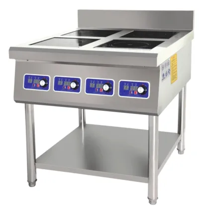 4-Burner Cabinet Induction Cooker Commercial Induction Cooking Range