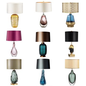Factory Price Nordic LED Desk Lamp - Modern Home Decor Marble Table Lamp with Colorful LED Lights