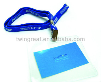 lanyard with PVC pocket