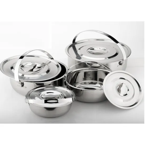 Stainless Steel Cookware Set with Handle