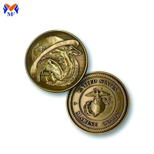 Messingmetallhund -Haustiermünzen zum Verkauf