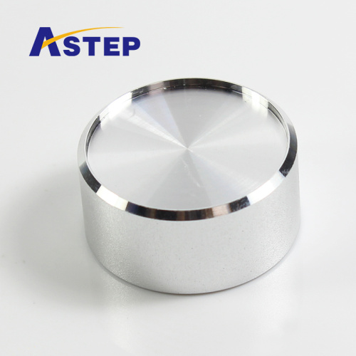 CNC Turning Steel Square End Cap/rotary switch knob/cover