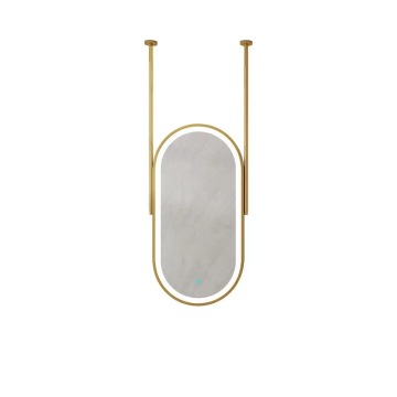 Hospitality Oval Ceiling Mirror with Lights