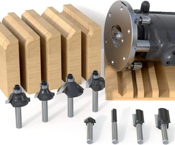 15-Piece Carpenter's Carbide-Tipped Woodworking Router Bit Set: Ultimate Milling Cutter Kit for Precise Wood Trimming and Profiling
