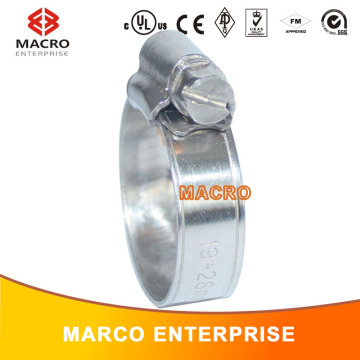 English type hose clamp with thumb screw