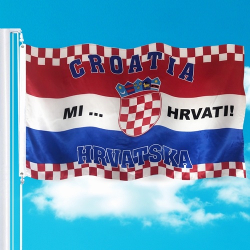 New Design European Cup Polyester Croatia National Flag