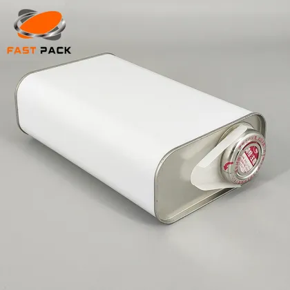 F-style engine oil tin can 1 liter